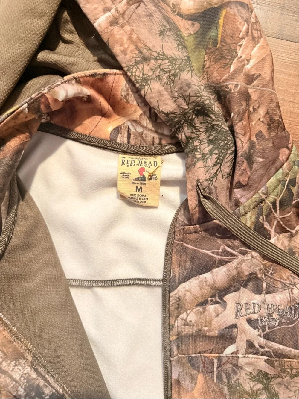 RedHead Realtree Camo Hooded Zip Jacket - Brown & Green